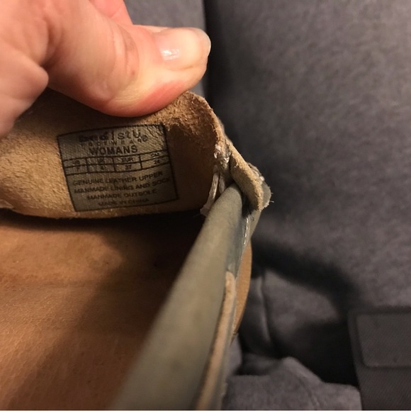 Bed Stu Anthropologie Leather Slip Green Lane Loafer in Green - Size 7 - Picture 2 of 9